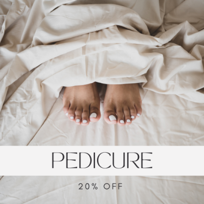 20% Off pedicure 